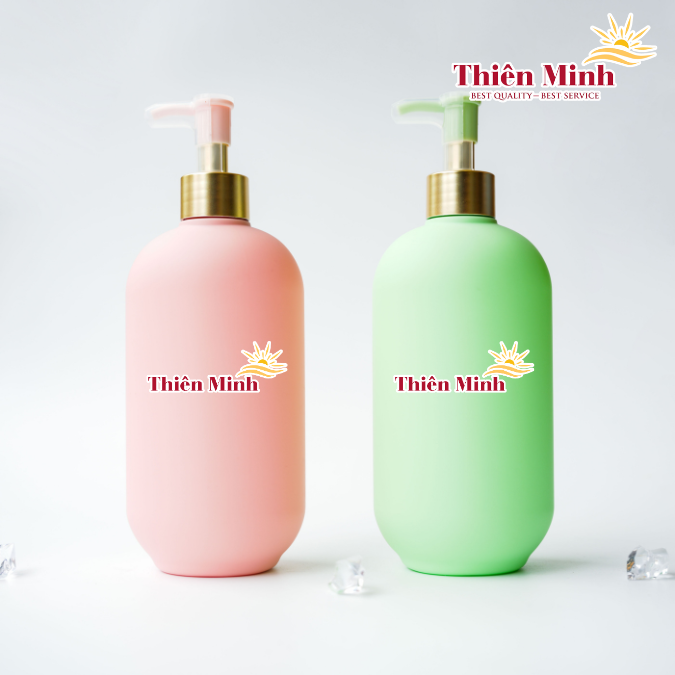 500ml HDPE plastic bottle, 2025 trend, rounded bottom, new multi-color design