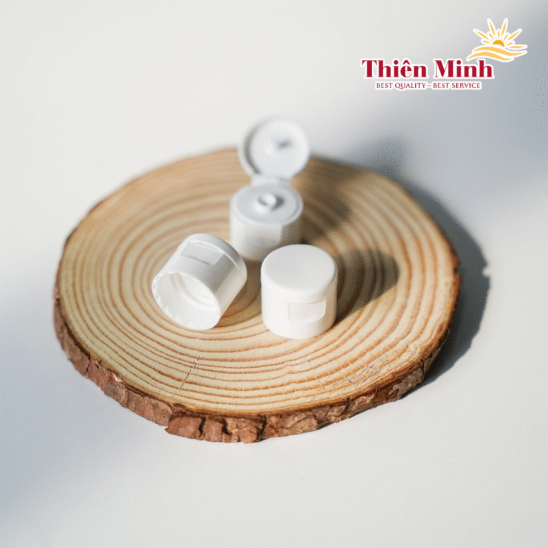 Nắp bật fi20/410, 24/410 đen trắng dùng cho chai mỹ phẩm