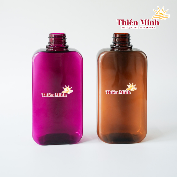 New 350ml square-shaped PET bottle – transparent and available in various colors 2 New 350ml square-shaped PET bottle – transparent and available in various colors - Image 2