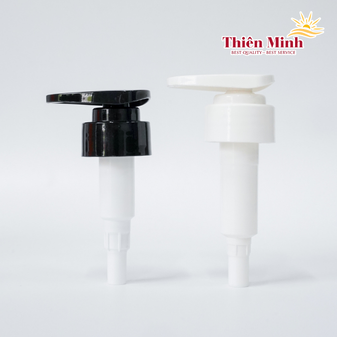 Bộ 2 vòi nhấn fi33/410 trắng đen mỏ bầu