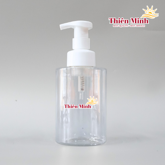 Transparent PET foaming bottle 500ml with straight shoulder, suitable for foaming cleansers and makeup removers 4 Transparent PET foaming bottle 500ml with straight shoulder, suitable for foaming cleansers and makeup removers - Image 4