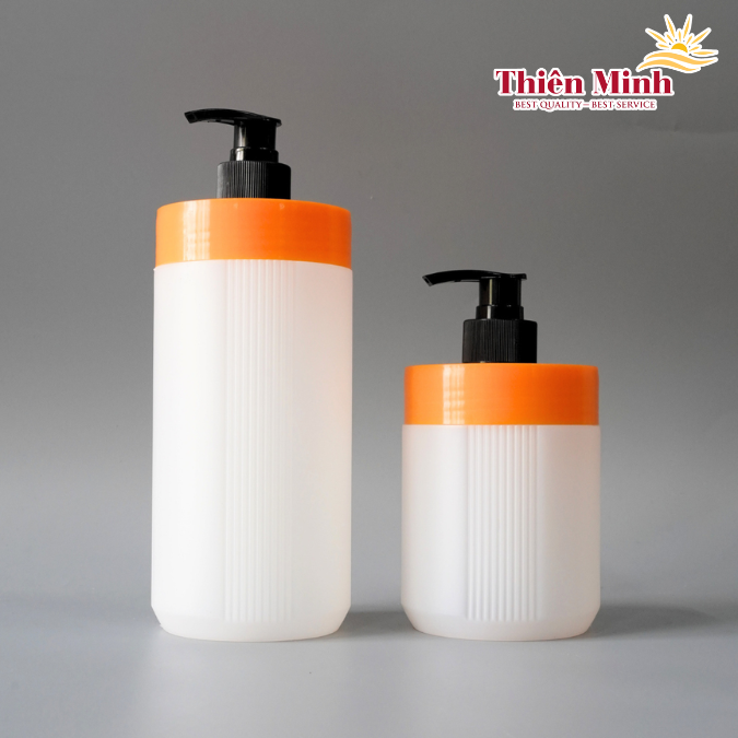 Chai 2 dung tích 750ml - 450ml có thể tháo rời cổ chất liệu HDPE